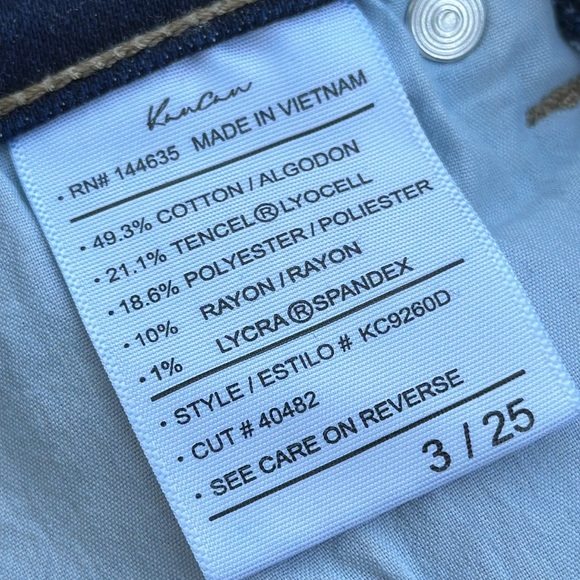 KanCan jeans size 3/25 ESTILO with distressed double  hem - Picture 10 of 11